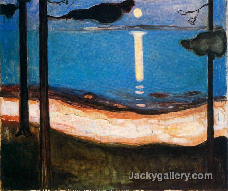 Moon Light by Edvard Munch paintings reproduction